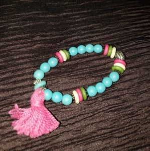 Handmade stretch beaded bracelet